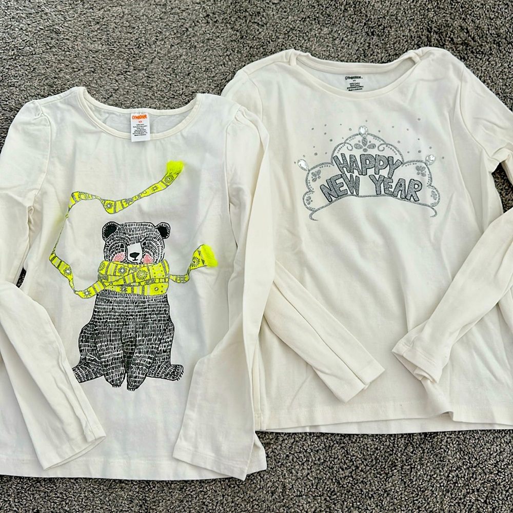 Gymboree long sleeve winter shirts.